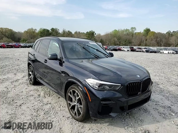 2023 BMW X5 xDrive45e with VIN 5UXTA6C03P9R22002, listed as a Copart auction lot 56293765 with 35,204 mi miles and Salvage title. Bid and sale history available at DreamBid. Image 12.