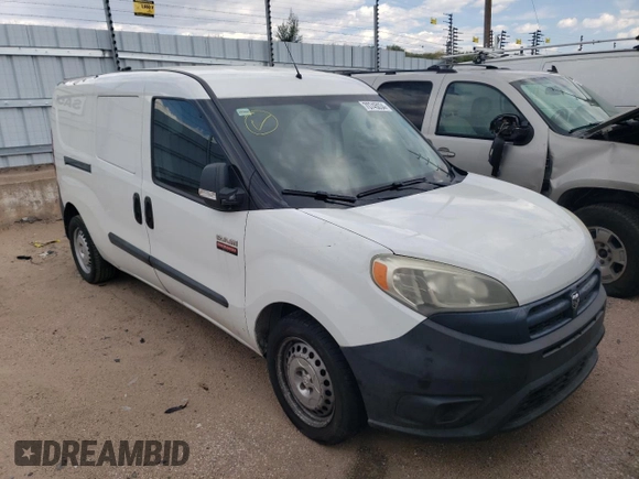 2016 Ram ProMaster City Cargo Tradesman with VIN ZFBERFATXG6B76090, listed as a Copart auction lot 70745034 with 123,982 mi miles and Salvage Title. Bid and sale history available at DreamBid. Image 4.