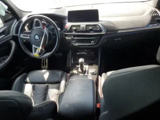 2021 BMW X3 M with VIN 5YMTS0C05M9E94967, listed as a Copart auction lot 63720814 with 0 mi miles and Salvage Title. Bid and sale history available at carsss.com. Image 8.