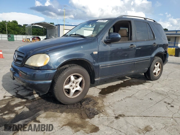 2001 Mercedes-Benz M 320/430/500 with VIN 4JGAB54E41A272057, listed as a Copart auction lot 58197965 with 150,829 mi miles and Salvage title. Bid and sale history available at DreamBid. Image 1.