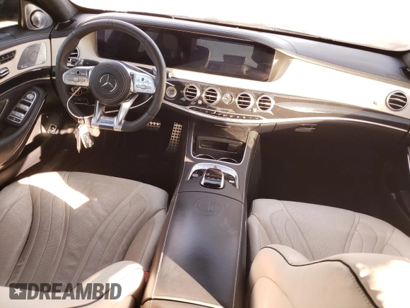 2020 Mercedes-Benz S 63 AMG with VIN WDDUG8JBXLA510324, listed as a Copart auction lot 72446062 with 34,293 mi miles and . Bid and sale history available at DreamBid. Image 8.