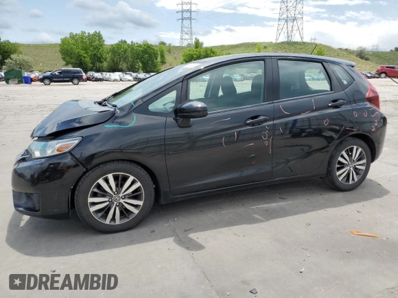 2015 Honda Fit EX-L z VIN 3HGGK5H80FM704920, wystawiony jako Copart lot #59834245 z przebiegiem 86 415 mil mil oraz Szkoda całkowita • Salvage title. Historia ofert i sprzedaży dostępna na DreamBid. Obrazek 1.