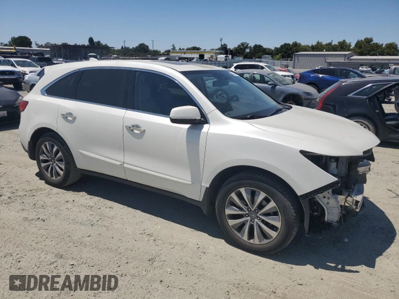 2014 Acura MDX Technology z VIN 5FRYD4H44EB022323, wystawiony jako Copart lot #63142095 z przebiegiem 127 042 mil mil oraz Szkoda całkowita • Salvage title. Historia ofert i sprzedaży dostępna na DreamBid. Obrazek 4.