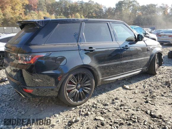 2019 Land Rover Range Rover Sport Dynamic with VIN SALWR2RE7KA816008, listed as a Copart auction lot 77242034 with 0 mi miles and Salvage Title. Bid and sale history available at carsss.com. Image 3.