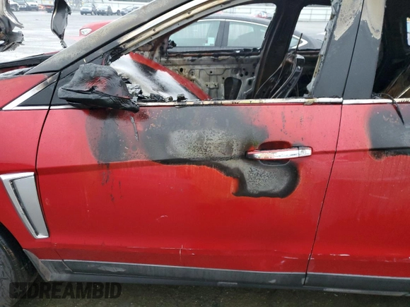 2014 Cadillac SRX with VIN 3GYFNAE37ES519285, listed as a Copart auction lot 83986834 with Not Provided miles and Salvage Title. Bid and sale history available at DreamBid. Image 7.
