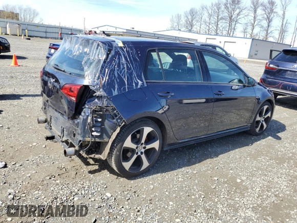 2017 Volkswagen Golf GTI S with VIN 3VW5T7AU2HM003138, listed as a Copart auction lot 49998195 with 112,695 mi miles and Salvage Title. Bid and sale history available at carsss.com. Image 3.