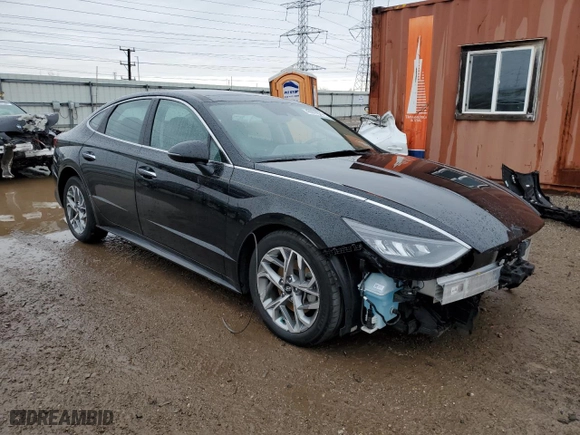 2020 Hyundai Sonata SEL with VIN 5NPEF4JA0LH028178, listed as a Copart auction lot 43072025 with 42,096 mi miles and Salvage Title. Bid and sale history available at carsss.com. Image 4.