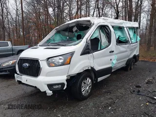 2024 Ford Transit Passenger XL with VIN 1FBAX2C85RKA36852, listed as a IAAI auction lot 41712833 with 24,663 mi miles. Bid and sale history available at carsss.com. Image 18.