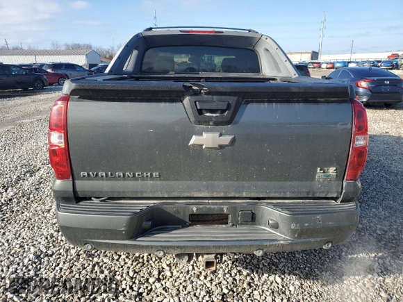 2011 Chevrolet Avalanche LT with VIN 3GNTKFE34BG204349, listed as a Copart auction lot 86168974 with 136,849 mi miles and Salvage title. Bid and sale history available at DreamBid. Image 6.