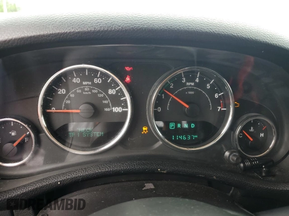 2015 Jeep Wrangler Unlimited Sport with VIN 1C4BJWDG6FL568082, listed as a Copart auction lot 58242945 with 114,637 mi miles and Salvage title. Bid and sale history available at DreamBid. Image 9.
