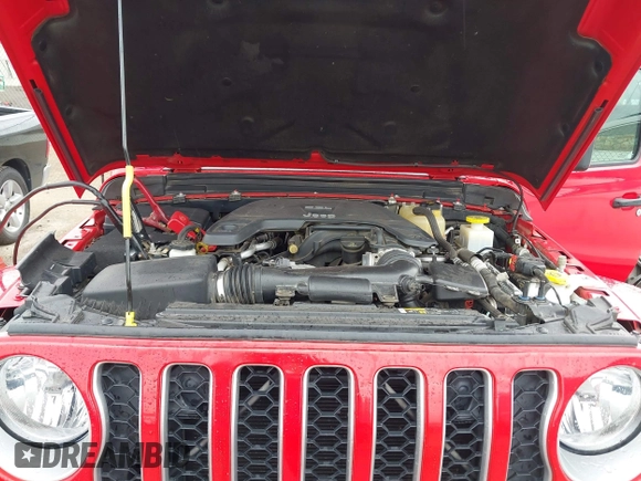 2020 Jeep Gladiator Overland with VIN 1C6HJTFG2LL136758, listed as a IAAI auction lot 42414592 with 57,279 mi miles and . Bid and sale history available at DreamBid. Image 10.