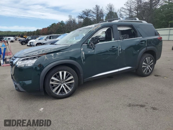 2022 Nissan Pathfinder Platinum with VIN 5N1DR3DK5NC262389, listed as a Copart auction lot 64742985 with 39,985 mi miles and Salvage title. Bid and sale history available at DreamBid. Image 1.