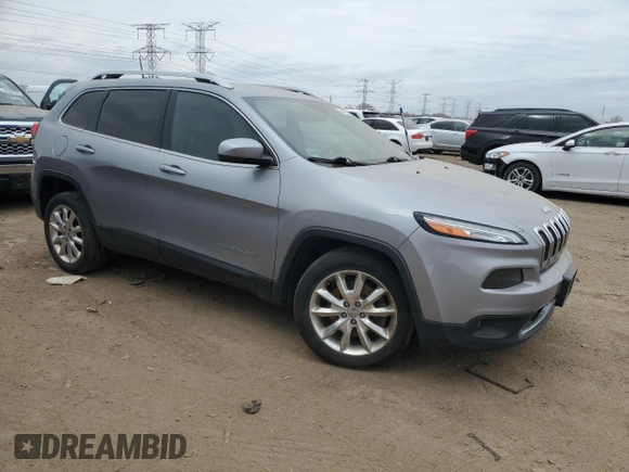 2017 Jeep Cherokee Limited with VIN 1C4PJLDB6HW517966, listed as a Copart auction lot 52453725 with 134,536 mi miles and Clean Title. Bid and sale history available at carsss.com. Image 4.