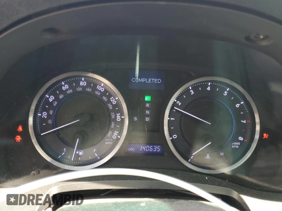 2012 Lexus IS 250 with VIN JTHCF5C26C5054494, listed as a Copart auction lot 53718735 with 140,635 mi miles and Salvage Title. Bid and sale history available at DreamBid. Image 9.