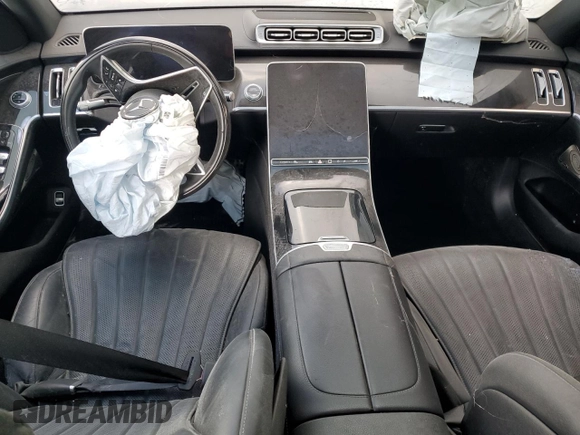 2022 Mercedes-Benz S 500 z VIN W1K6G6DB1NA160612, wystawiony jako Copart lot #60078225 z przebiegiem Nie podano mil oraz Czysty tytuł • Clean title. Historia ofert i sprzedaży dostępna na DreamBid. Obrazek 8.