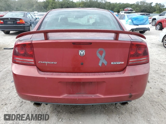 2006 Dodge Charger SRT-8 with VIN 2B3LA73W36H369833, listed as a Copart auction lot 78132814 with 38,623 mi miles and Salvage Title. Bid and sale history available at DreamBid. Image 6.