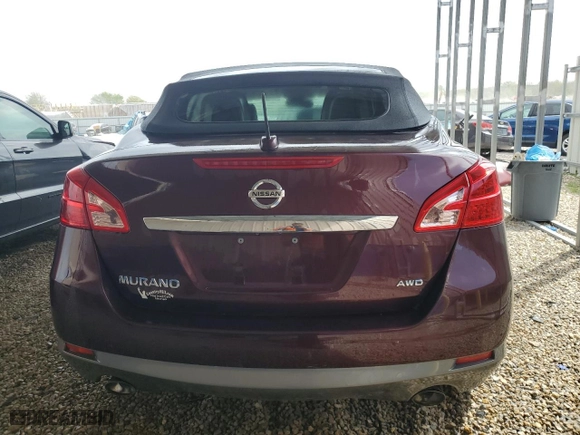 2013 Nissan Murano CrossCabriolet with VIN JN8AZ1FY9DW200105, listed as a Copart auction lot 47259535 with 41,338 mi miles and Salvage Title. Bid and sale history available at carsss.com. Image 6.
