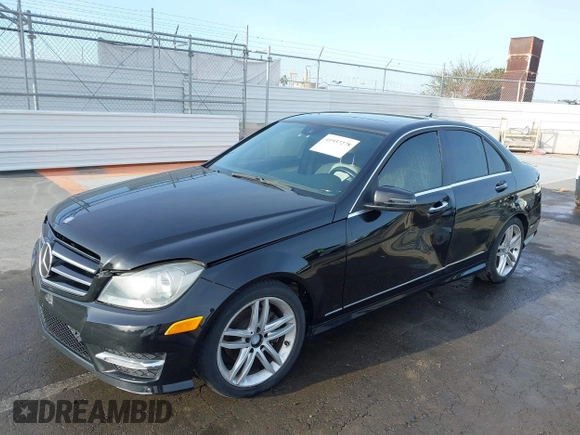 2014 Mercedes-Benz C 250 Sport with VIN WDDGF4HB5EA933412, listed as a IAAI auction lot 41937278 with 110,016 mi miles and . Bid and sale history available at carsss.com. Image 18.