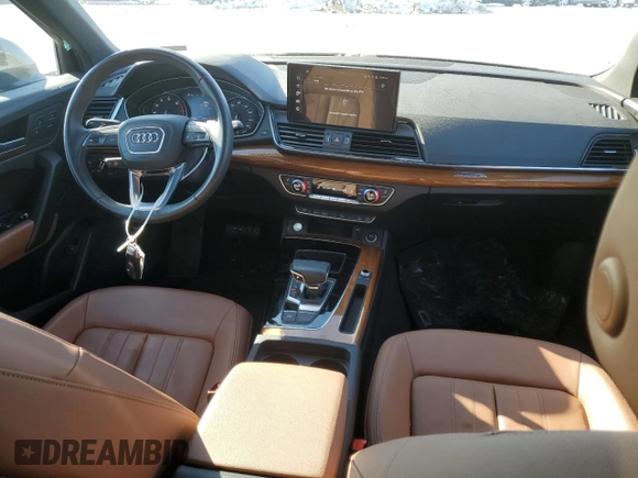 2023 Audi Q5 S line Premium with VIN WA1GAAFY8P2178097, listed as a Copart auction lot 42190525 with 11,436 mi miles and Salvage Title. Bid and sale history available at carsss.com. Image 8.