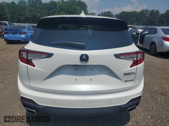 2022 Acura RDX Advance with VIN 5J8TC2H72NL009713, listed as a Copart auction lot 65833825 with 35,270 mi miles and Salvage title. Bid and sale history available at DreamBid. Image 6.
