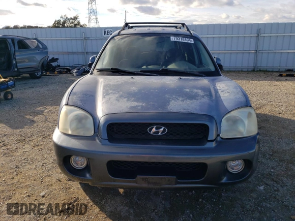 2002 Hyundai Santa Fe GLS with VIN KM8SC13D02U172170, listed as a Copart auction lot 79318804 with 171,221 mi miles and Salvage Title. Bid and sale history available at carsss.com. Image 5.