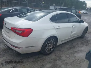 2015 Kia Cadenza Premium with VIN KNALN4D76F5185614, listed as a IAAI auction lot 41412355 with 163,928 mi miles and . Bid and sale history available at DreamBid. Image 4.