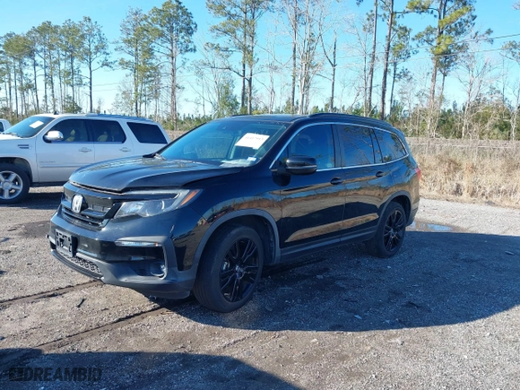 2021 Honda Pilot Special Edition with VIN 5FNYF5H22MB007883, listed as a IAAI auction lot 41417913 with 1 mi miles. Bid and sale history available at carsss.com. Image 17.