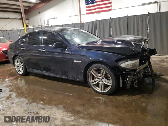 2013 BMW 5 Series 550i xDrive with VIN WBAFU9C5XDDY71476, listed as a Copart auction lot 49231685 with 165,909 mi miles and Salvage Title. Bid and sale history available at carsss.com. Image 4.