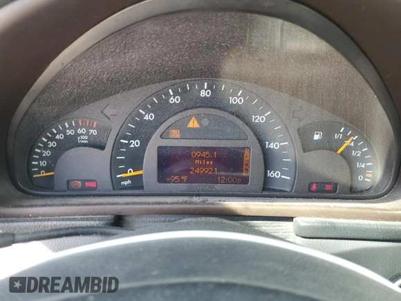 2004 Mercedes-Benz C 230 Kompressor with VIN WDBRF40J44F459457, listed as a Copart auction lot 49518895 with 249,921 mi miles and Clean Title. Bid and sale history available at DreamBid. Image 9.