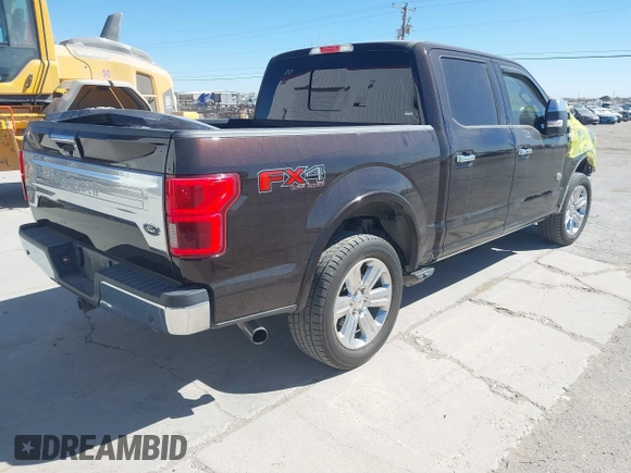 2018 Ford F-150 XL with VIN 1FTEW1E5XJFE46654, listed as a IAAI auction lot 41647966 with 93,397 mi miles. Bid and sale history available at carsss.com. Image 4.