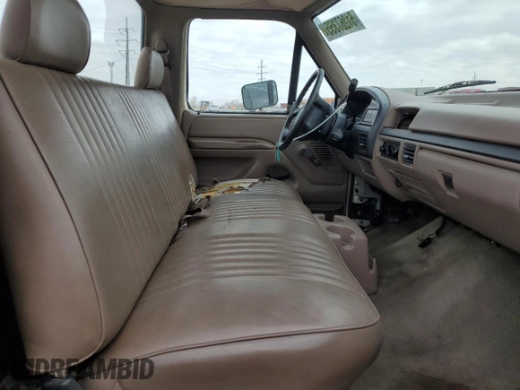 1995 Ford F-150 with VIN 1FTEF15Y5SLB50521, listed as a Copart auction lot 51267355 with 0 mi miles and Clean Title. Bid and sale history available at carsss.com. Image 10.