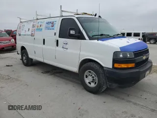2018 Chevrolet Express Cargo with VIN 1GCWGBFPXJ1262805, listed as a Copart auction lot 42833655 with 139,417 mi miles and Salvage title. Bid and sale history available at DreamBid. Image 4.