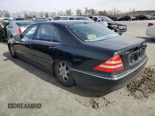 2000 Mercedes-Benz S-Class with VIN WDBNG75J6YA047971, listed as a Copart auction lot 44158815 with 0 mi miles and Salvage Title. Bid and sale history available at carsss.com. Image 2.