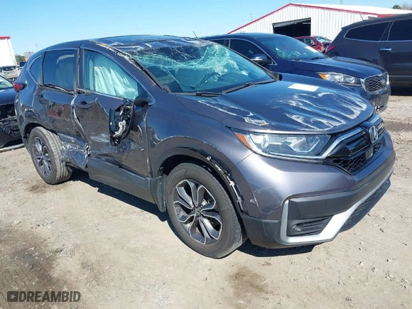 2020 Honda CR-V EX with VIN 2HKRW1H55LH405788, listed as a IAAI auction lot 41827036 with 47,056 mi miles. Bid and sale history available at carsss.com. Image 1.