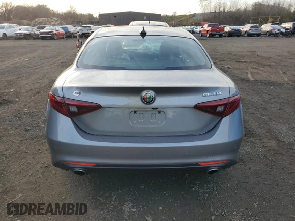 2019 Alfa Romeo Giulia Ti Sport with VIN ZARFANBN9K7612582, listed as a Copart auction lot 78522094 with 0 mi miles and Salvage Title. Bid and sale history available at carsss.com. Image 6.