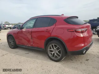 2019 Alfa Romeo Stelvio Ti Sport with VIN ZASPAKBN3K7C43268, listed as a Copart auction lot 49808585 with 0 mi miles and Salvage Title. Bid and sale history available at carsss.com. Image 2.