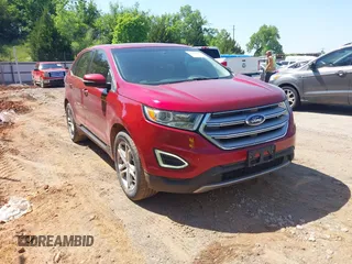 2015 Ford Edge Titanium z VIN 2FMTK3K97FBB06890, wystawiony jako IAAI lot #42241919 z przebiegiem 179 181 mil mil oraz . Historia ofert i sprzedaży dostępna na DreamBid. Obrazek 1.