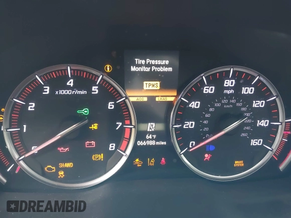 2019 Acura MDX Technology with VIN 5J8YD4H03KL025724, listed as a IAAI auction lot 39401800 with 66,988 mi miles and . Bid and sale history available at DreamBid. Image 7.