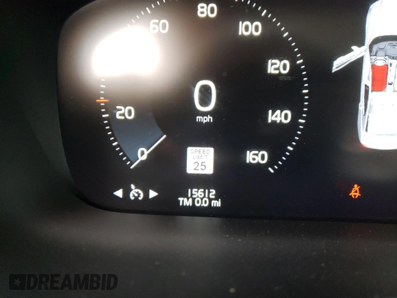 2020 Volvo S60 Momentum with VIN 7JR102FK6LG040959, listed as a Copart auction lot 39157714 with 15,612 mi miles and Salvage Title. Bid and sale history available at carsss.com. Image 9.