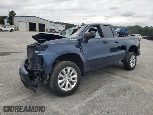 2020 Chevrolet Silverado 1500 Custom with VIN 1GCRWBEF1LZ367956, listed as a Copart auction lot 71474454 with 0 mi miles and Salvage Title. Bid and sale history available at carsss.com. Image 1.