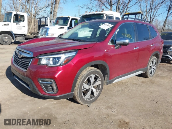 2019 Subaru Forester Touring with VIN JF2SKAWC3KH474394, listed as a IAAI auction lot 41758918 with 63,953 mi miles and . Bid and sale history available at DreamBid. Image 18.