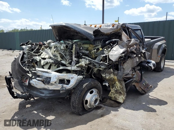 2019 Ford F-350 XL with VIN 1FT8W3DT4KED23335, listed as a Copart auction lot 53704935 with Not provided miles and Non repairable. Bid and sale history available at DreamBid. Image 2.