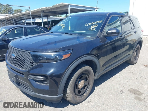 2021 Ford Police Interceptor Utility z VIN 1FM5K8ABXMGA33790, wystawiony jako IAAI lot #42065493 z przebiegiem 52 296 mil mil oraz . Historia ofert i sprzedaży dostępna na DreamBid. Obrazek 2.