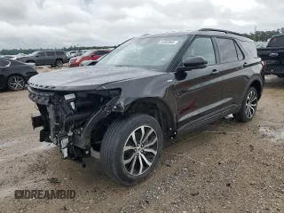 2025 Ford Explorer ST-Line with VIN 1FMUK8KHXSGB31438, listed as a Copart auction lot 54352865 with 721 mi miles and Salvage Title. Bid and sale history available at carsss.com. Image 1.