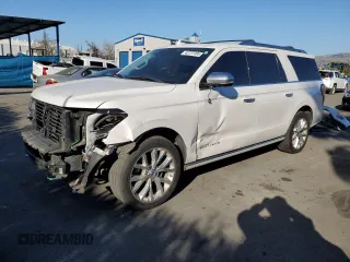 2019 Ford Expedition Max Platinum z VIN 1FMJK1MT4KEA53939, wystawiony jako Copart lot #42737385 z przebiegiem 79 652 mil mil oraz Szkoda całkowita • Salvage title. Historia ofert i sprzedaży dostępna na DreamBid. Obrazek 1.