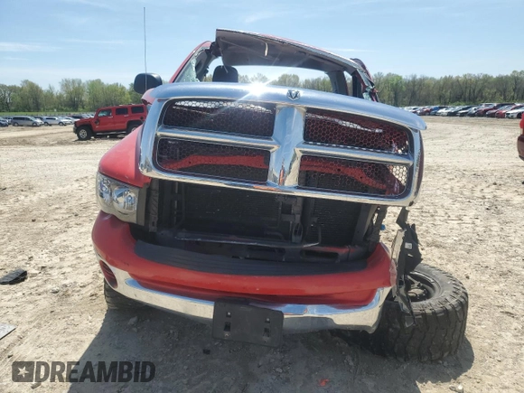 2005 Dodge 1500 SLT with VIN 1D7HU16N35J635897, listed as a Copart auction lot 53856695 with 154,796 mi miles and Salvage Title. Bid and sale history available at DreamBid. Image 5.