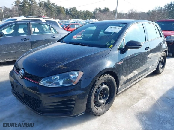 2016 Volkswagen Golf GTI SE with VIN 3VW4T7AUXGM060021, listed as a IAAI auction lot 41602354 with 81,349 mi miles. Bid and sale history available at carsss.com. Image 2.