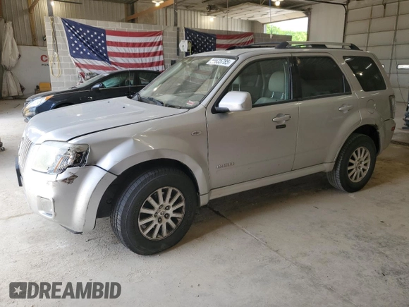 2008 Mercury Mariner Premier with VIN 4M2CU87108KJ13679, listed as a Copart auction lot 56635785 with 166,732 mi miles and Salvage title. Bid and sale history available at DreamBid. Image 1.
