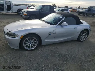 2007 BMW Z4 3.0i with VIN 4USBU33527LW73168, listed as a Copart auction lot 50080395 with 147,040 mi miles and Salvage Title. Bid and sale history available at carsss.com. Image 1.