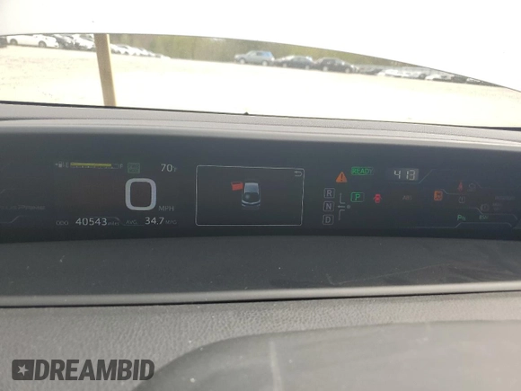 2018 Toyota Prius Plus with VIN JTDKARFP2J3095918, listed as a Copart auction lot 53700165 with 40,543 mi miles and Salvage Title. Bid and sale history available at DreamBid. Image 9.